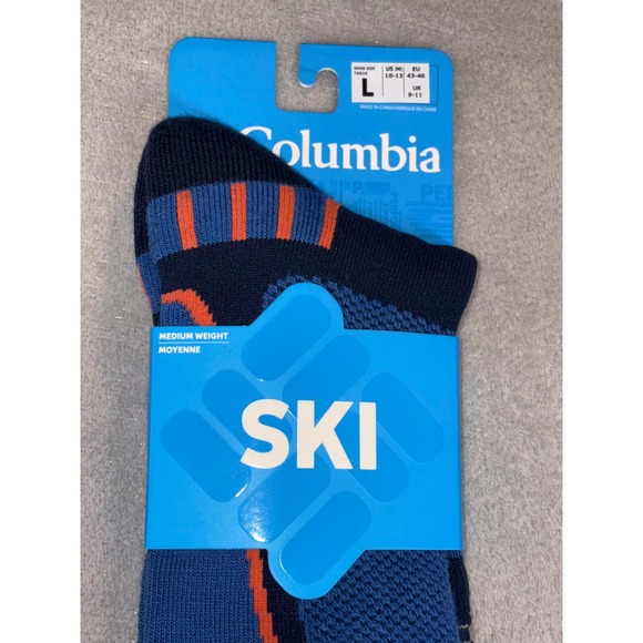 Columbia Ski Over-The-Calf Socks Medium Weight Moisture Wicking Size Large‎ - Picture 1 of 3